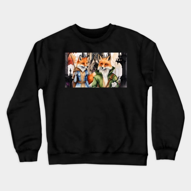 Robin Hood and Lady Marian Crewneck Sweatshirt by Viper Unconvetional Concept